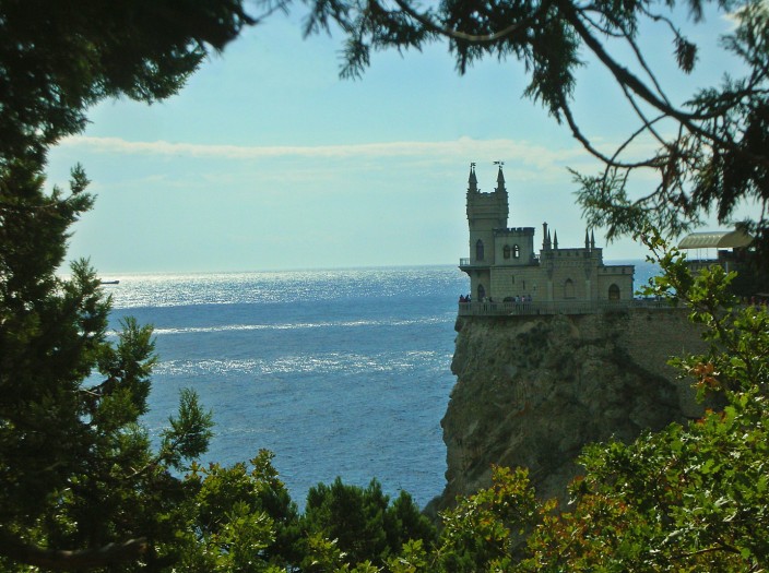 Swallows Nest castle on the Black Sea coast